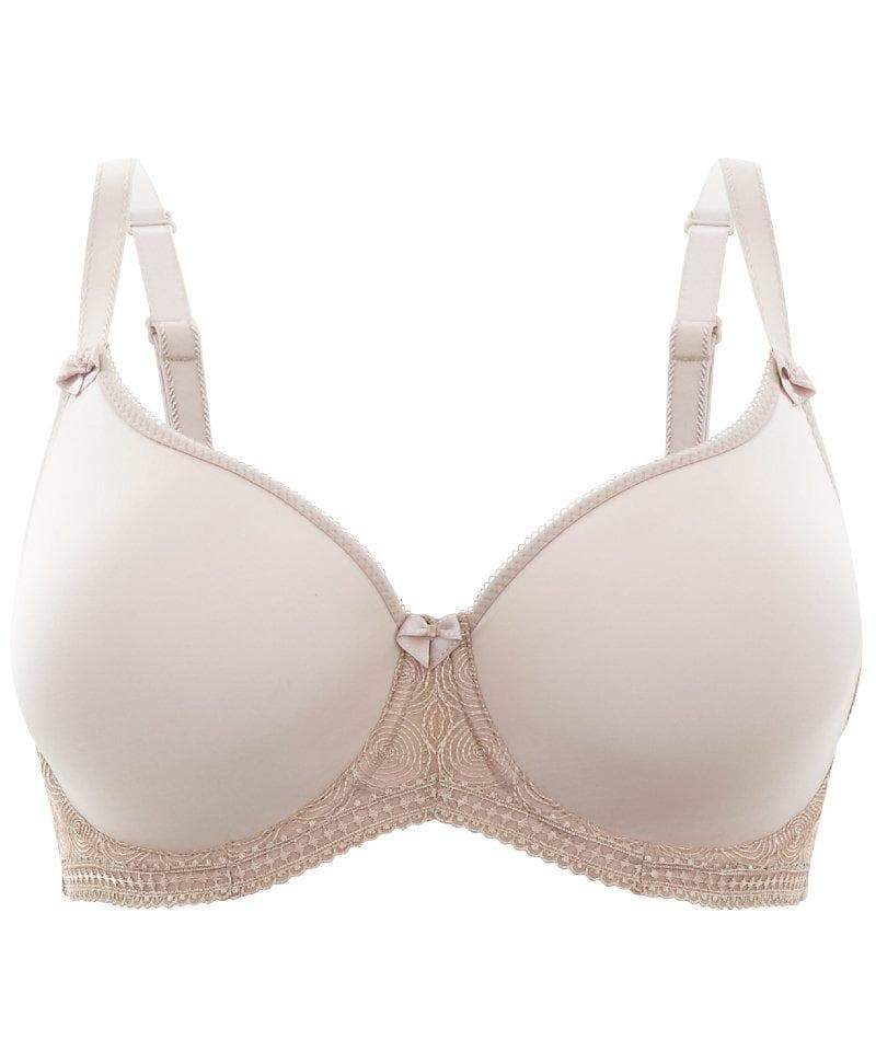 Panache Cari Moulded Spacer Underwired T-Shirt Bra - Champagne